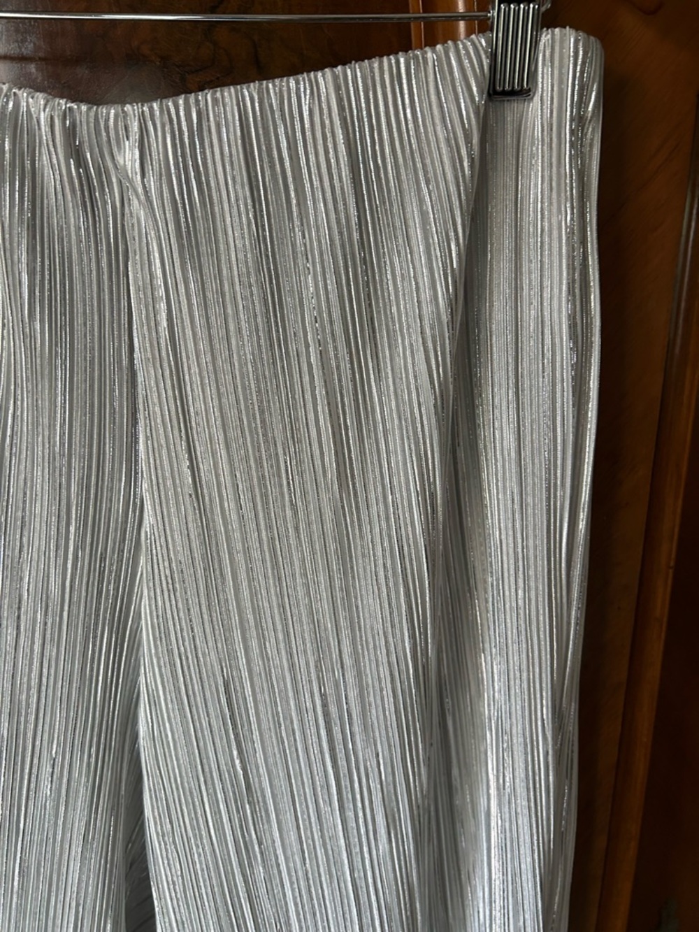 Rails Metallic Silver Crinkle Rowan Frost Pant sz M - Picture 2 of 6